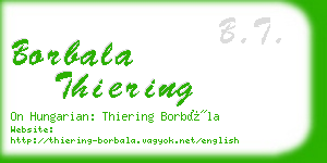 borbala thiering business card